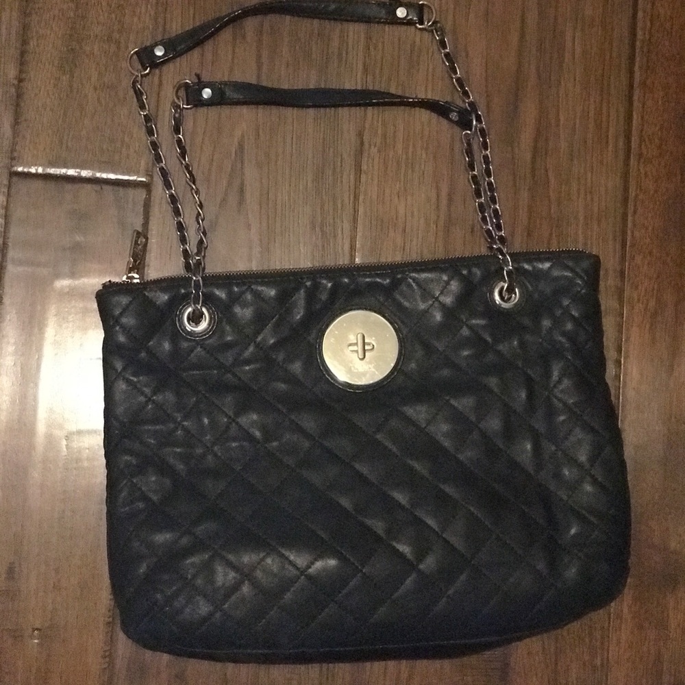 Donna Karen Leather Quilted purse